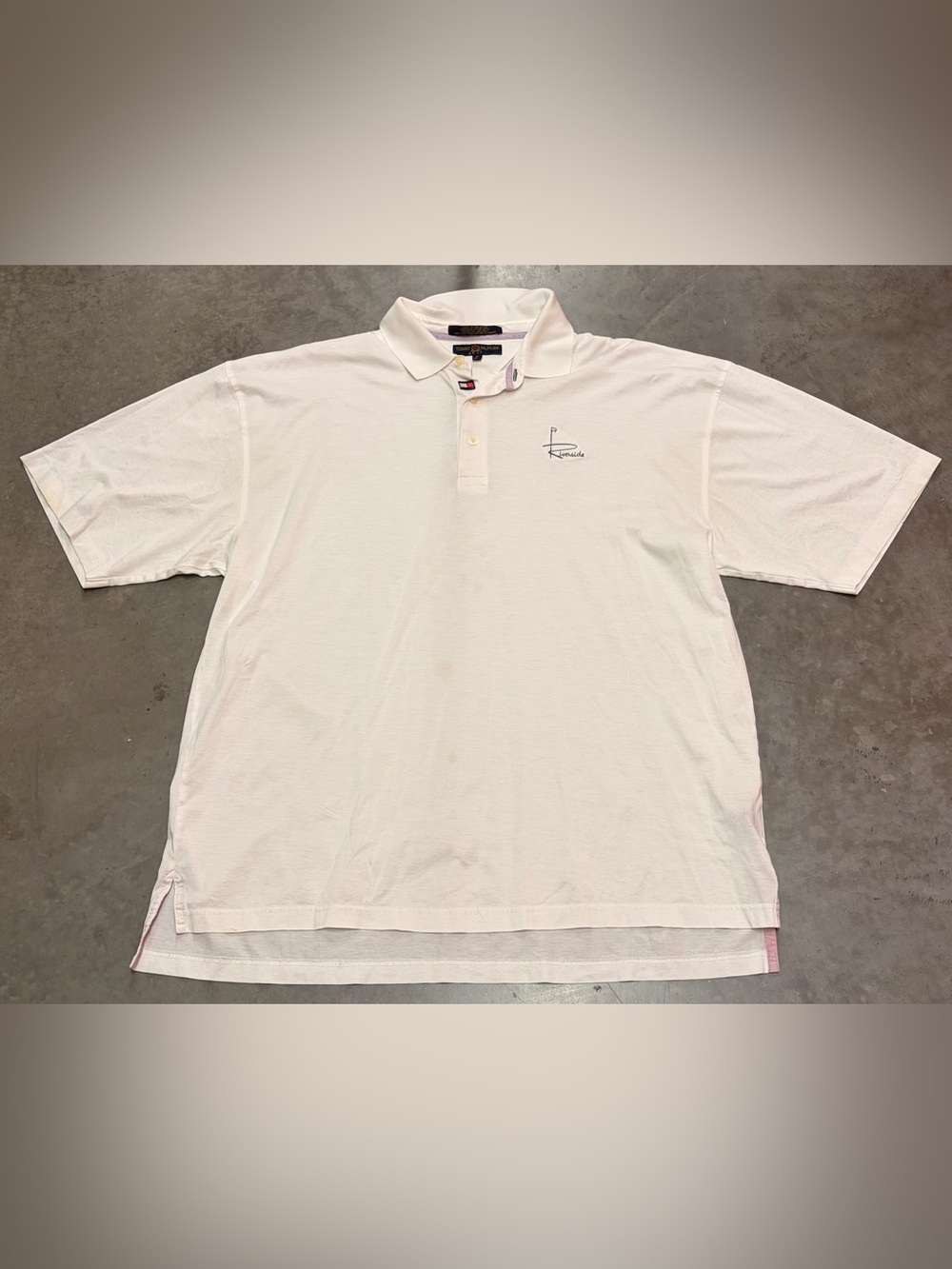 Vintage Tommy Hilfiger Men's Riverside Golf Classic White Polo Shirt